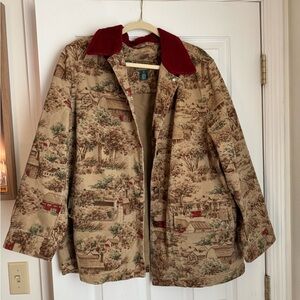RALPH LAUREN TOILE FARM JACKET/ BARN COAT